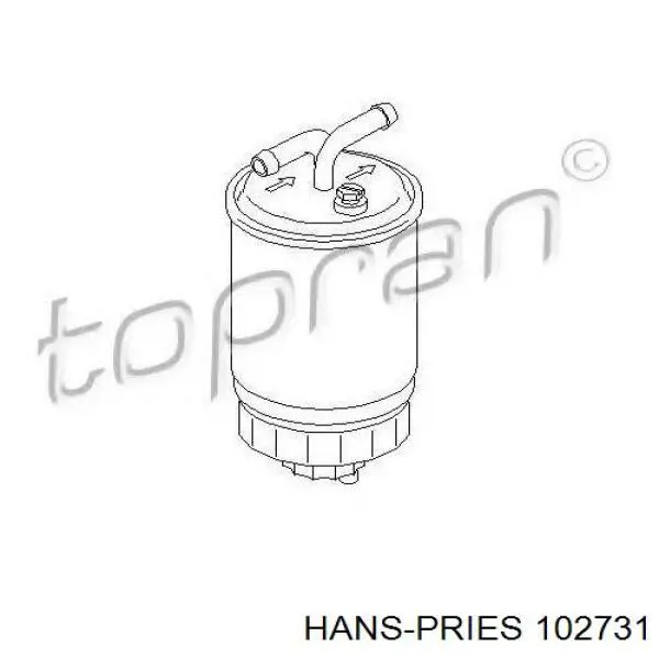 102731 Hans Pries (Topran) Фільтр палива
