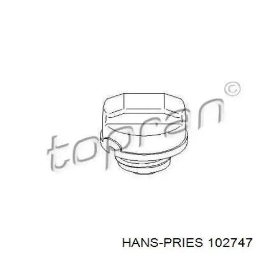 Пробка паливного бака Hans Pries (Topran) 102747 ціна, від 3.78 USD