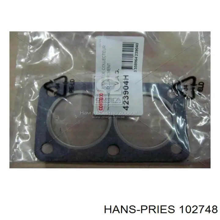 Кронштейн/хомут глушника, передній Hans Pries (Topran) 102748 ціна, від 1.82 USD