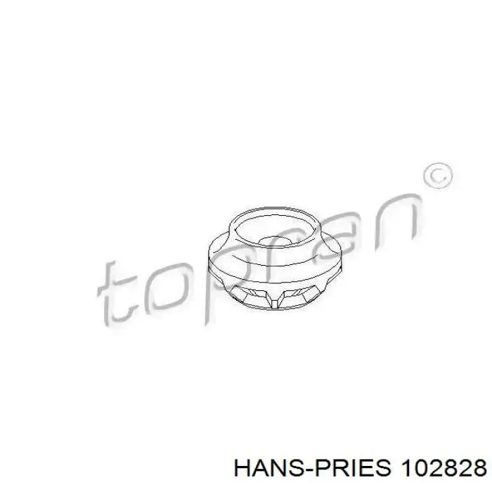 Опора амортизатора заднього Hans Pries (Topran) 102828 ціна, від 1.92 USD