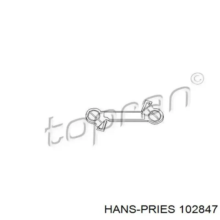 Вилка перемикання передач КПП Hans Pries (Topran) 102847 ціна, від 0.92 USD
