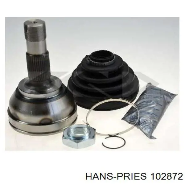 102872 Hans Pries (Topran) Шланг радіатора опалювача/пічки, обратка