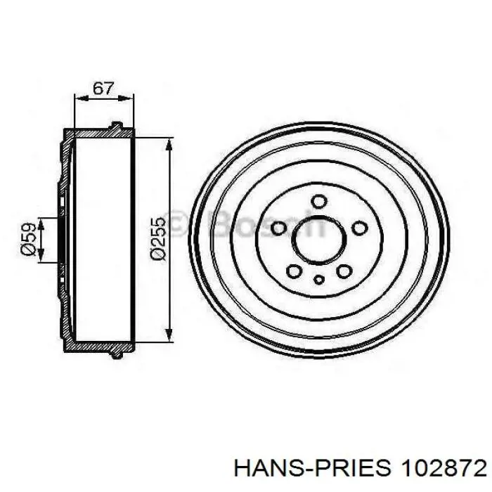 Шланг радіатора опалювача/пічки, обратка Hans Pries (Topran) 102872 ціна, від 3.20 USD