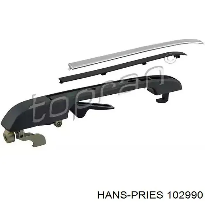 Ручка задньої двері зовнішня права Hans Pries (Topran) 102990 ціна, від 4.79 USD