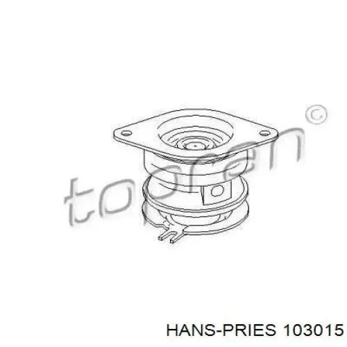 Подушка (опора) двигуна, ліва задня 103015 Hans Pries (Topran)