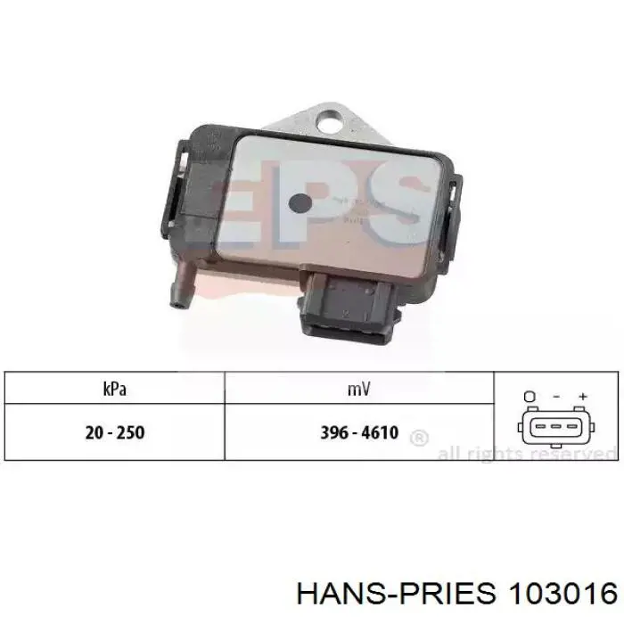 Купити 103016 Hans Pries (Topran) Кронштейн подушки (опори) двигуна, передньої