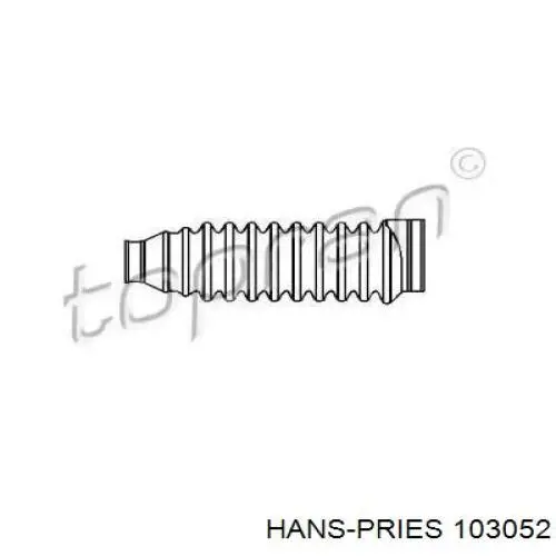103052 Hans Pries (Topran) пильник рульового механізму/рейки