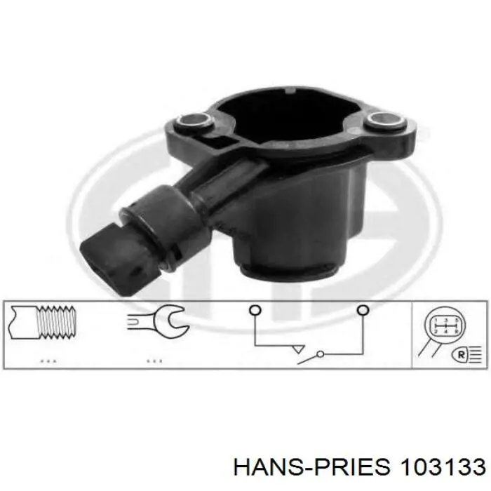 Перемикач підрульовий, правий 103133 Hans Pries (Topran)