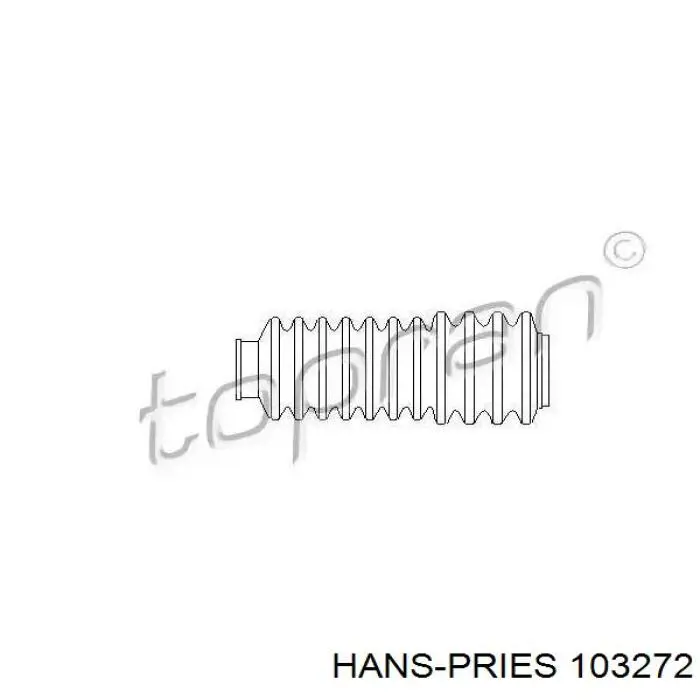 Пильник рульової тяги Hans Pries (Topran) 103272 ціна, від 4.19 USD