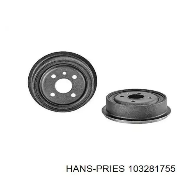 Барабан гальмівний задній Hans Pries (Topran) 103281755 ціна, від 38.01 USD