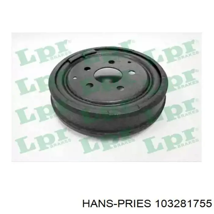 Барабан гальмівний задній 103281755 Hans Pries (Topran)