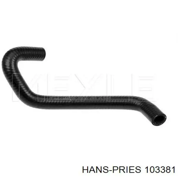 Шланг/патрубок радіатора охолодження, нижній 103381 Hans Pries (Topran)