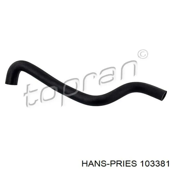 Купити 103381 Hans Pries (Topran) Шланг/патрубок радіатора охолодження, нижній