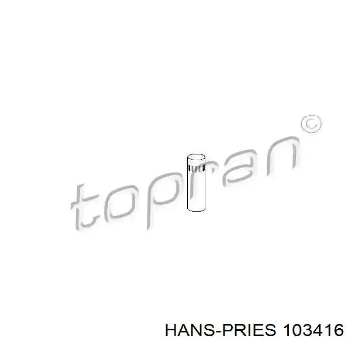 Палець (шплінт) дверної петлі Hans Pries (Topran) 103416 ціна, від 0.66 USD