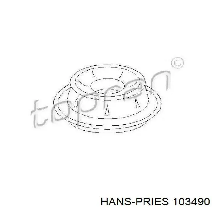 103490 Hans Pries (Topran) Кріплення переднього амортизатора