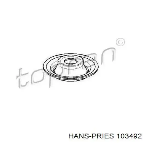 103492 Hans Pries (Topran) проставка (гумове кільце пружини передньої, верхня)