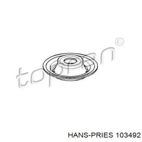 103492 Hans Pries (Topran) Проставка (гумове кільце) пружини передньої, верхня