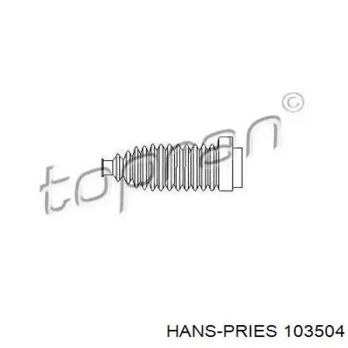 103504 Hans Pries (Topran) пильник рульового механізму/рейки