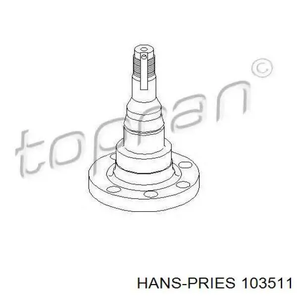 103511 Hans Pries (Topran) цапфа - поворотний кулак задній