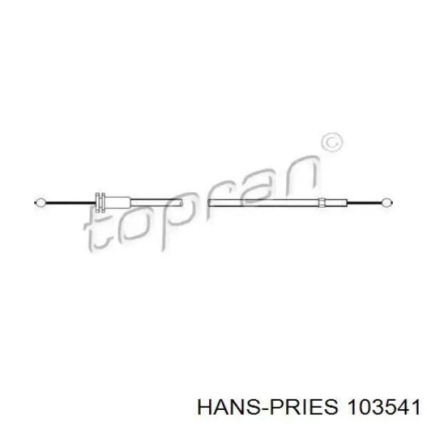 103541 Hans Pries (Topran) трос відкриття капота