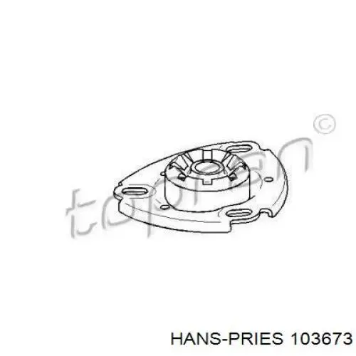 103673 Hans Pries (Topran) опора амортизатора переднього