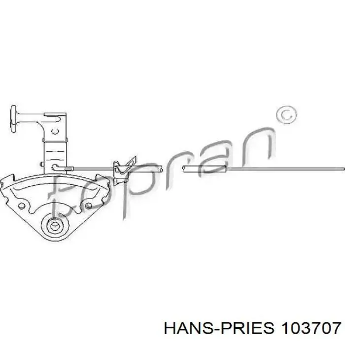 Купити 103707 Hans Pries (Topran) Трос капота