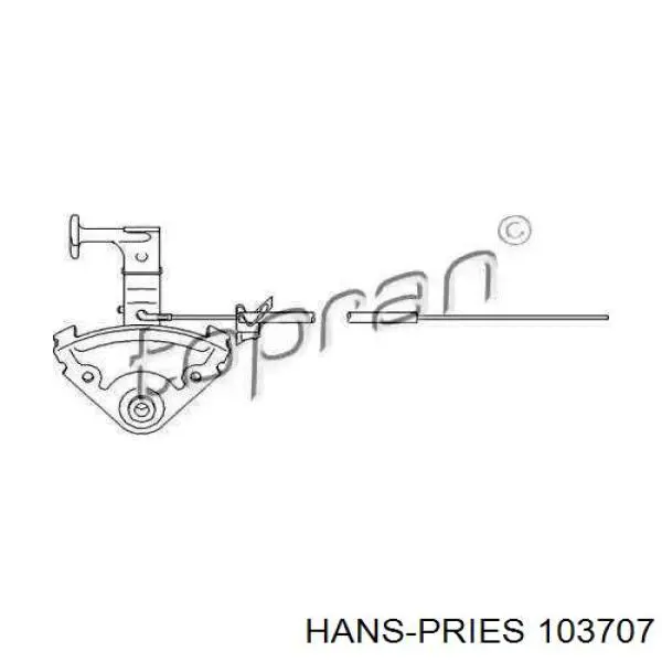 103707 Hans Pries (Topran) трос відкриття капота
