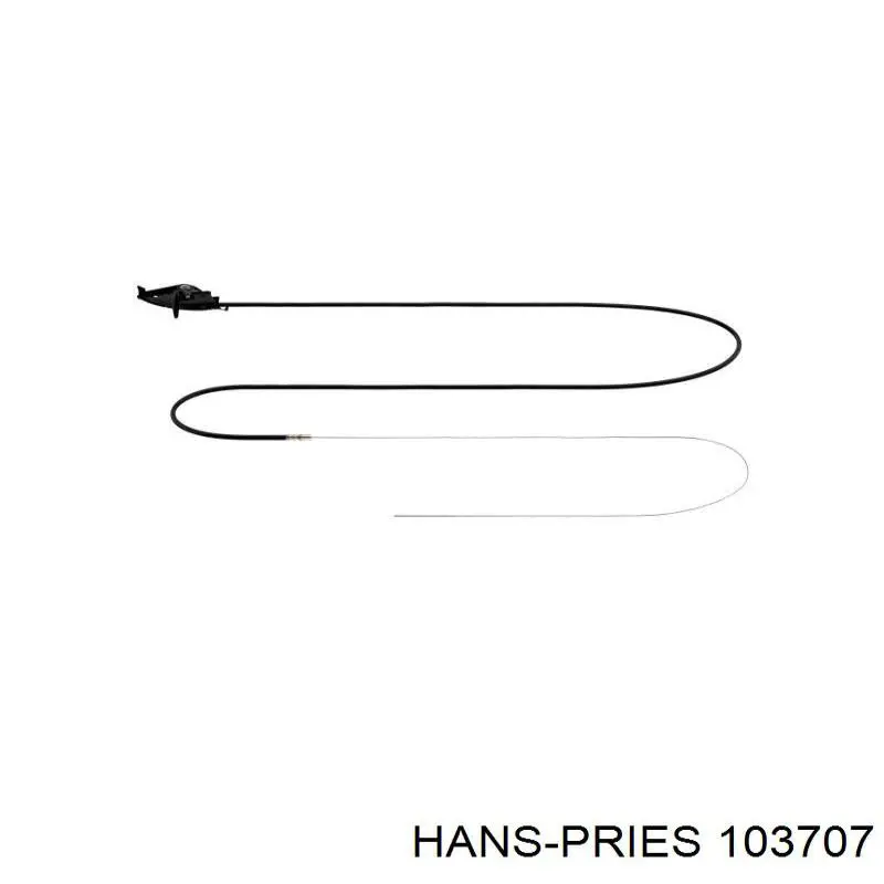 Трос відкриття капота Hans Pries (Topran) 103707 ціна, від 6.87 USD