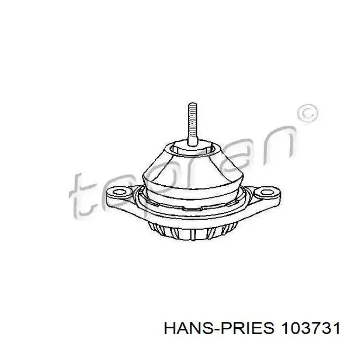Купити 103731 Hans Pries (Topran) Подушка (опора) двигуна ліва/права