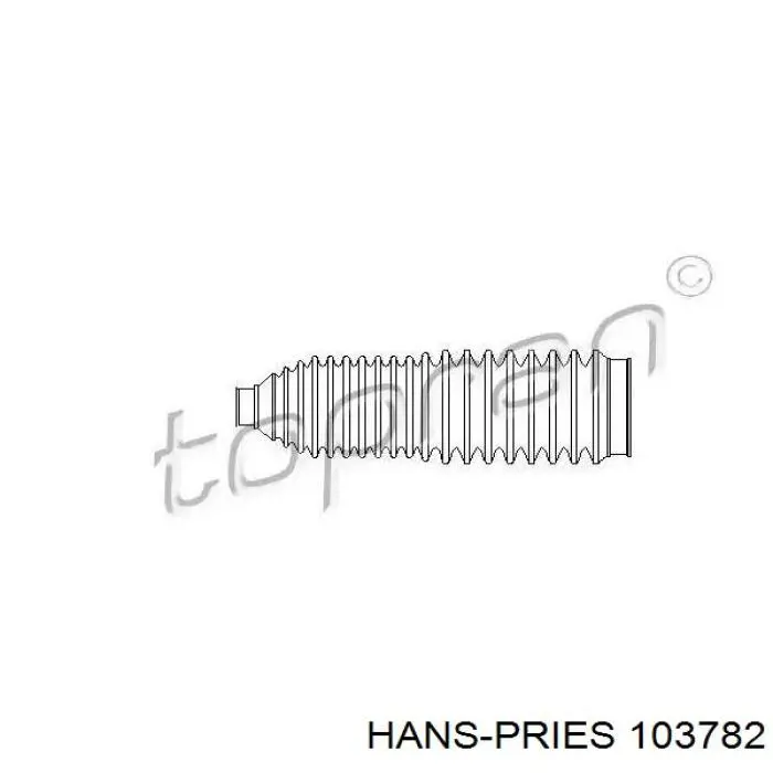 Пильник рульової тяги Hans Pries (Topran) 103782 ціна, від 4.85 USD