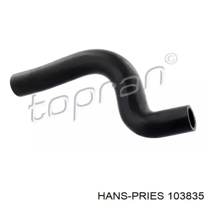 Купити 103835 Hans Pries (Topran) Шланг/патрубок радіатора охолодження, верхній