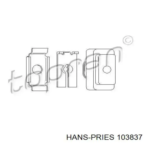 Трос зчеплення Hans Pries (Topran) 103837 ціна, від 3.39 USD