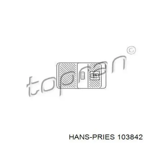 Кнопка вмикання обігріву заднього скла 103842 Hans Pries (Topran)