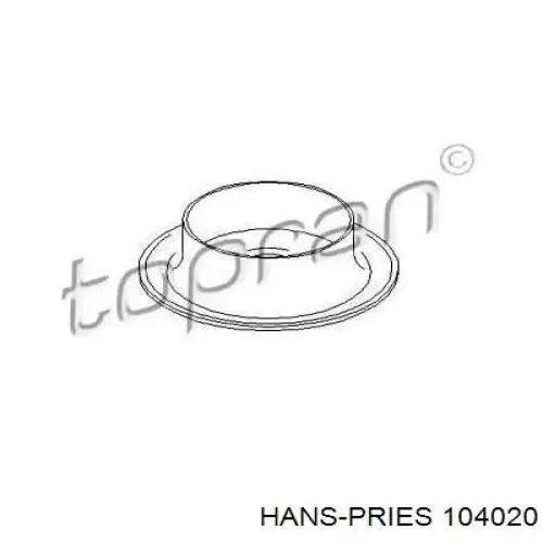 104020 Hans Pries (Topran) проставка (гумове кільце пружини задньої, верхня)