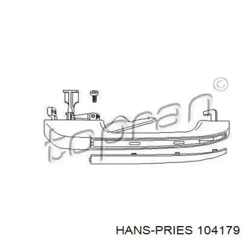 104179 Hans Pries (Topran) Ручка задніх дверей зовнішня, права