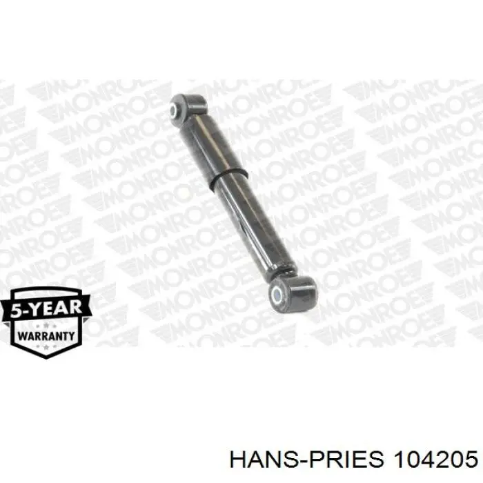 104205 Hans Pries (Topran) шланг/патрубок радіатора охолодження, верхній