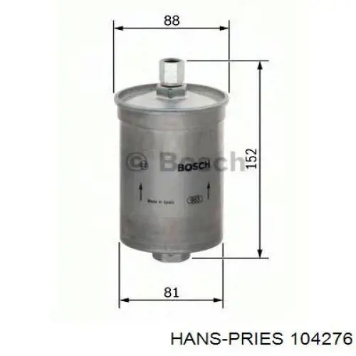 104276 Hans Pries (Topran) Фільтр палива