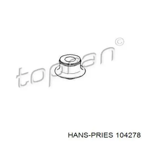 104278 Hans Pries (Topran) подушка (опора двигуна, передня)