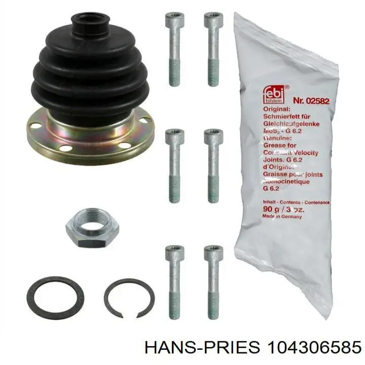 Болт/гайка кріплення Hans Pries (Topran) 104306585 ціна, від 0.57 USD