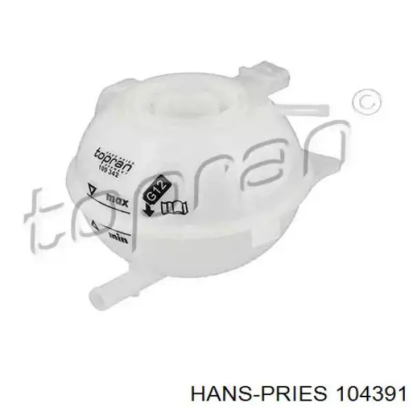 Бачок системи охолодження двигуна розширювальний Hans Pries (Topran) 104391 ціна, від 17.09 USD