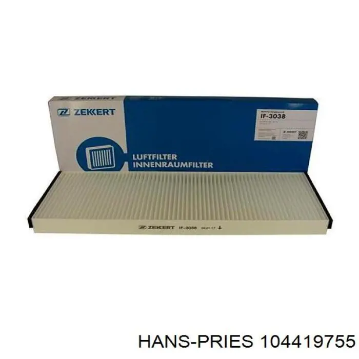 Фільтр салону 104419755 Hans Pries (Topran)
