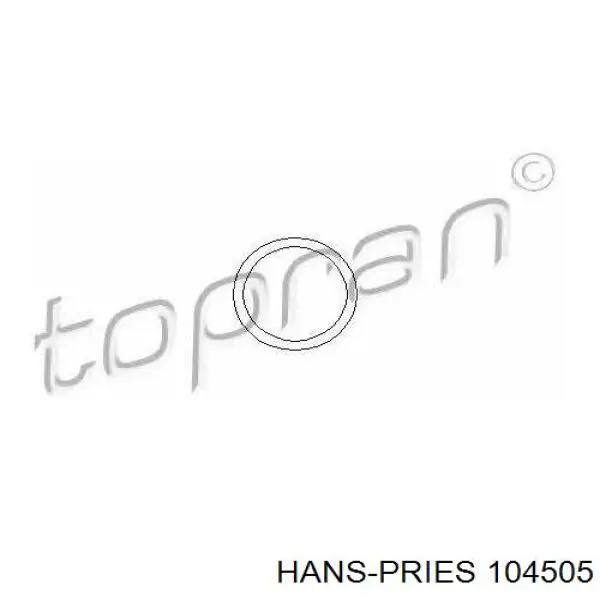 104505 Hans Pries (Topran) прокладка фланця (трійника системи охолодження)