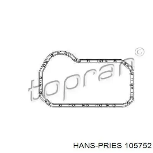 105752 Hans Pries (Topran) прокладка піддону картера двигуна