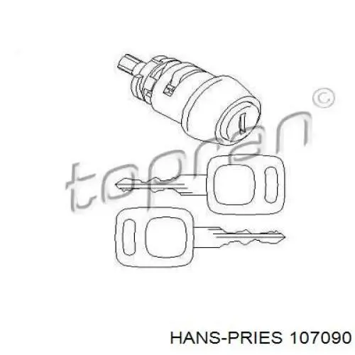Личинка замка запалювання Hans Pries (Topran) 107090 ціна, від 6.35 USD