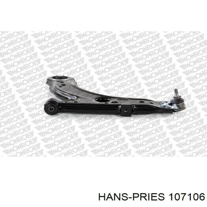 Важіль передньої підвіски нижній, лівий/правий 107106 Hans Pries (Topran)
