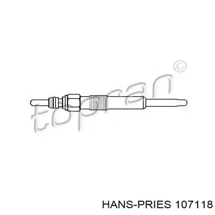 Свічка накалу 107118 Hans Pries (Topran)