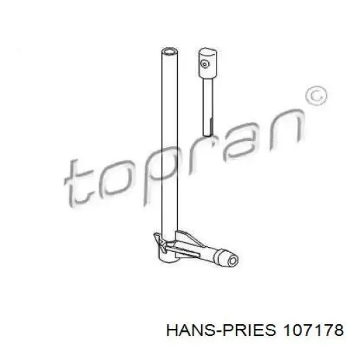 Форсунка омивача заднього скла 107178 Hans Pries (Topran)