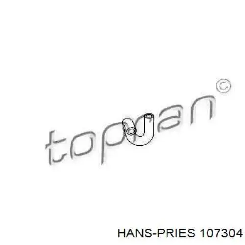 107304 Hans Pries (Topran) шланг/патрубок радіатора охолодження, верхній