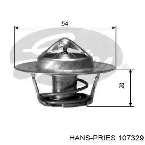 Кожух термостата Hans Pries (Topran) 107329 ціна, від 9.45 USD