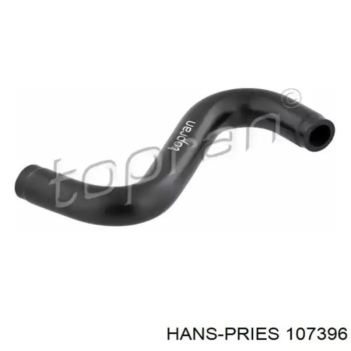 Трубка картера повітряна Hans Pries (Topran) 107396 ціна, від 4.10 USD